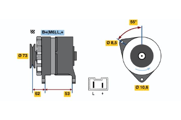 Alternator/Dynamo Bosch 0 986 032 241