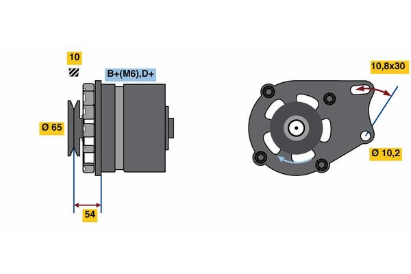 Alternator/Dynamo Bosch 0 986 032 340