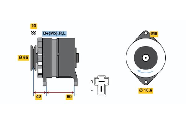 Alternator/Dynamo Bosch 0 986 032 621