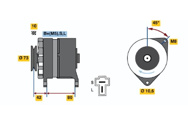 Alternator/Dynamo Bosch 0 986 033 441