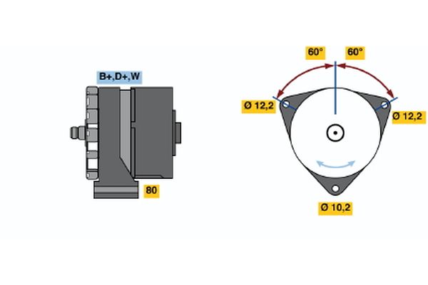 Alternator/Dynamo Bosch 0 986 033 570