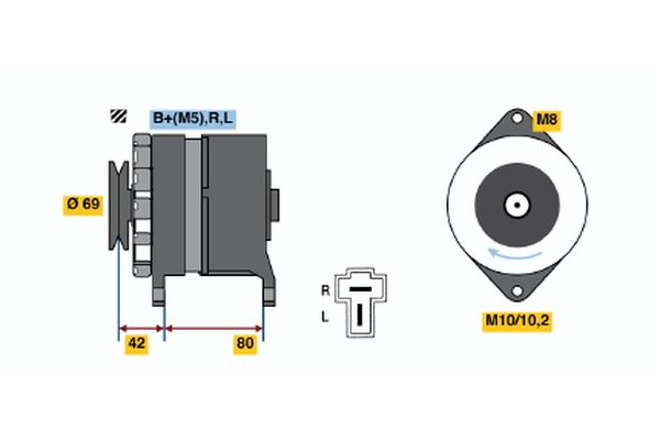 Alternator/Dynamo Bosch 0 986 034 281