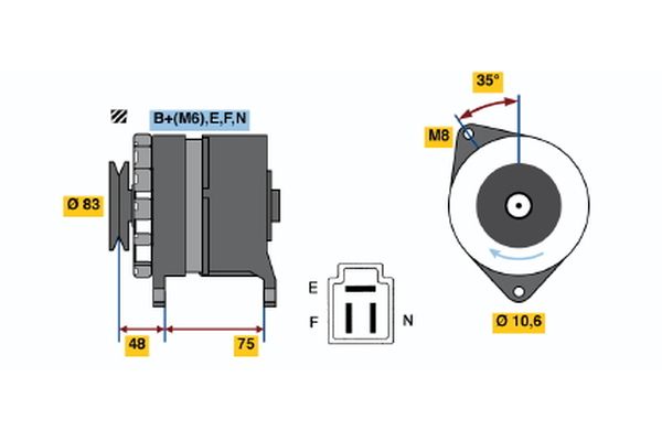 Alternator/Dynamo Bosch 0 986 034 341