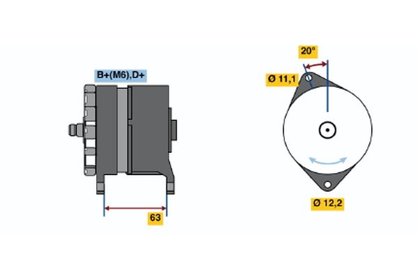 Alternator/Dynamo Bosch 0 986 034 420