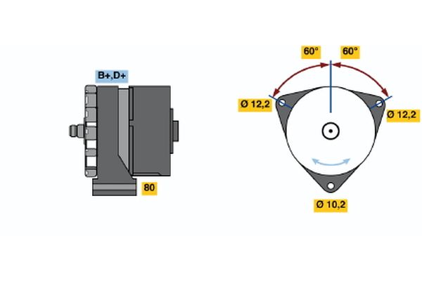 Alternator/Dynamo Bosch 0 986 034 940