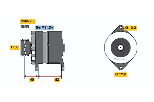 Alternator/Dynamo Bosch 0 986 035 700