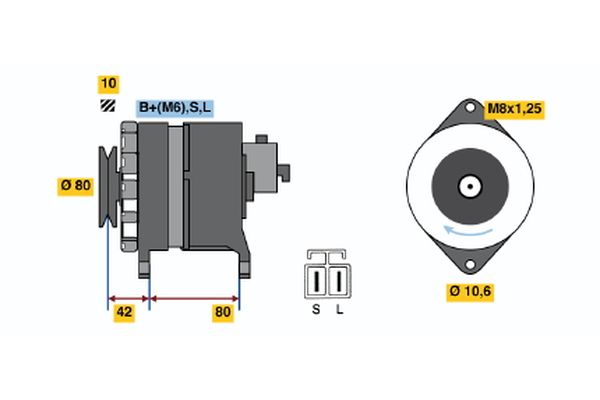 Alternator/Dynamo Bosch 0 986 038 930