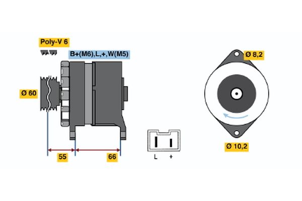 Alternator/Dynamo Bosch 0 986 039 961