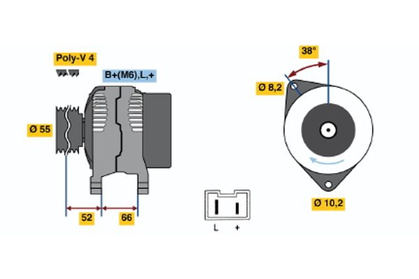 Alternator/Dynamo Bosch 0 986 039 991