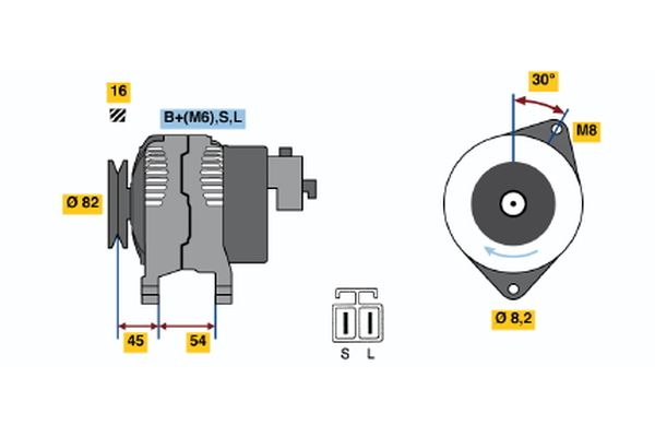 Alternator/Dynamo Bosch 0 986 042 281