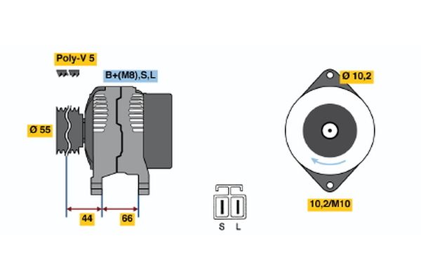 Alternator/Dynamo Bosch 0 986 042 921