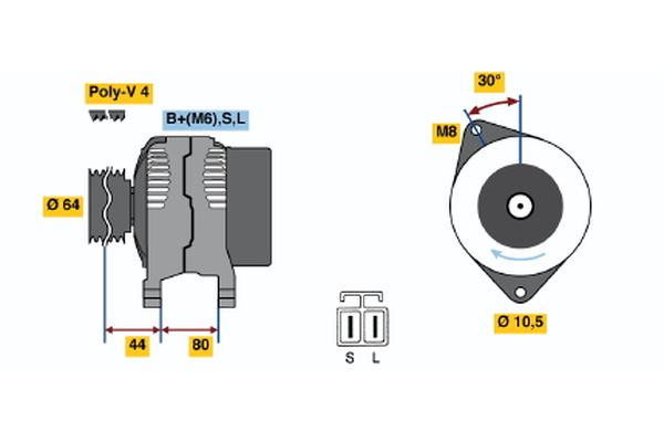 Alternator/Dynamo Bosch 0 986 042 941