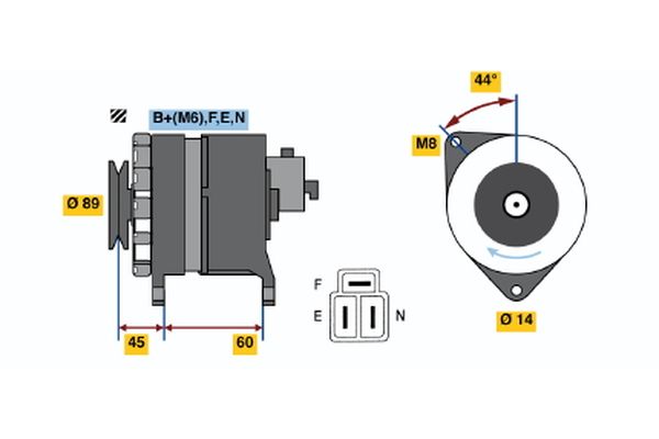 Alternator/Dynamo Bosch 0 986 042 981