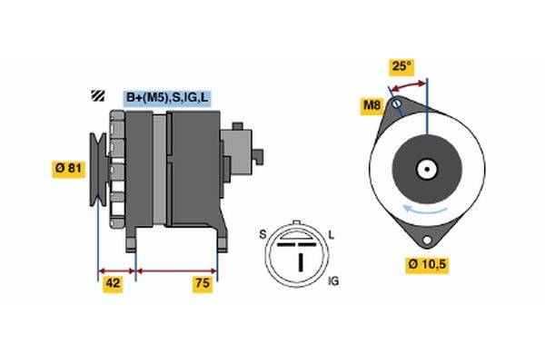 Alternator/Dynamo Bosch 0 986 043 111