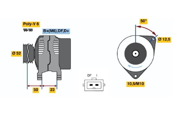 Alternator/Dynamo Bosch 0 986 044 681