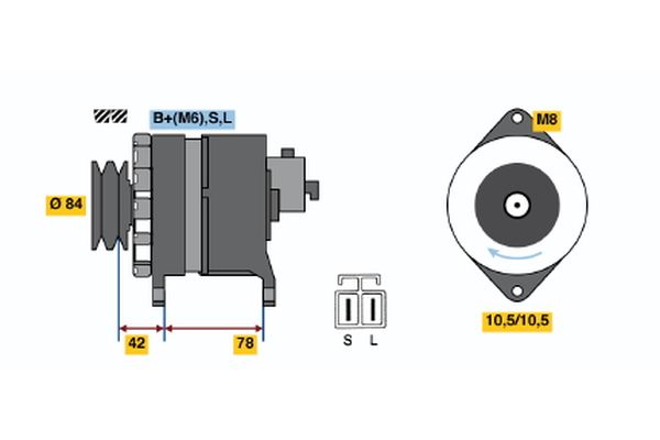 Alternator/Dynamo Bosch 0 986 046 431