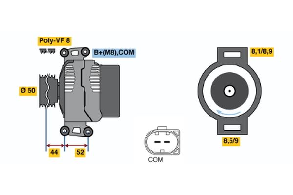 Alternator/Dynamo Bosch 0 986 047 810