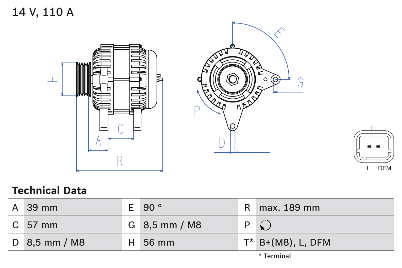 Alternator/Dynamo Bosch 0 986 083 440