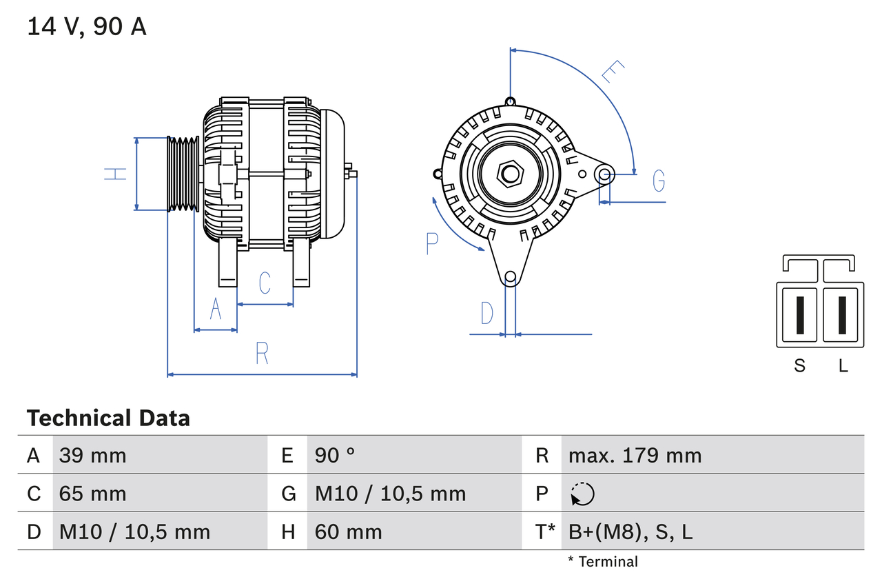 Alternator/Dynamo Bosch 0 986 083 480