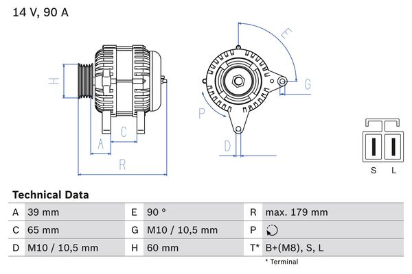 Alternator/Dynamo Bosch 0 986 083 480