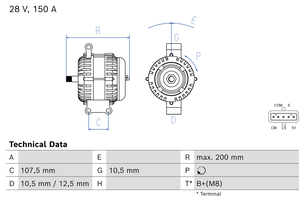 Dynamo / Alternator Bosch 0 986 087 220