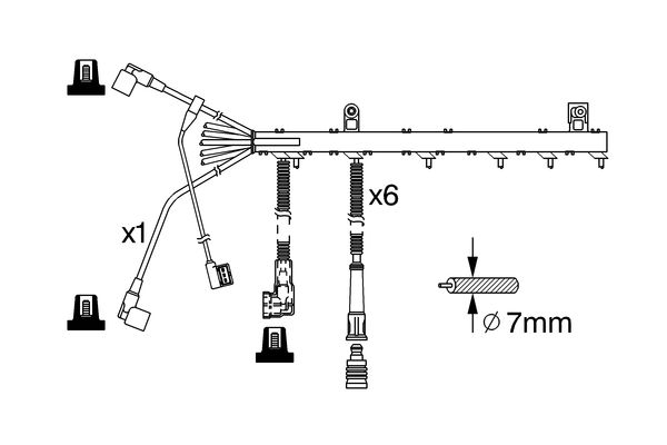 Bougiekabelset Bosch 0 986 356 368