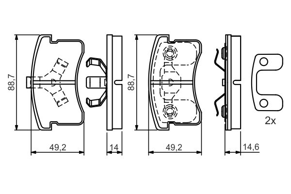Bosch Remblokset 0 986 424 642