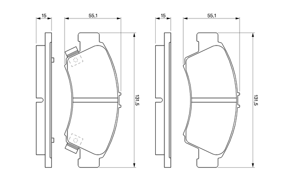 Remblokset Bosch 0 986 461 126