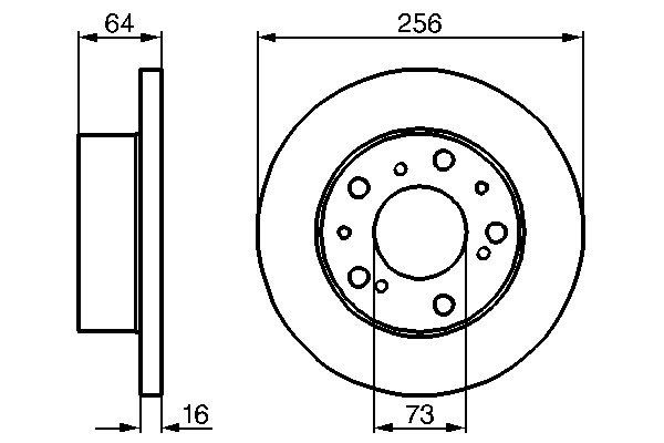 Bosch Remschijven 0 986 479 B24