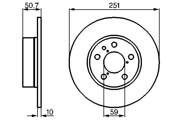Bosch Remschijven 0 986 479 B31