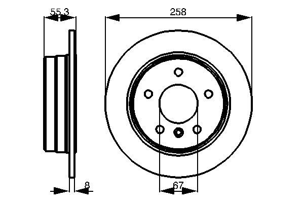 Bosch Remschijven 0 986 479 B36