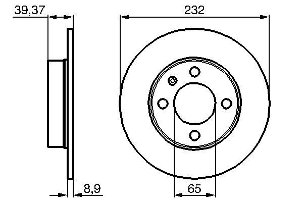 Bosch Remschijven 0 986 479 C67