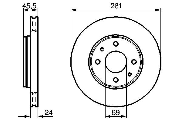 Bosch Remschijven 0 986 479 B37