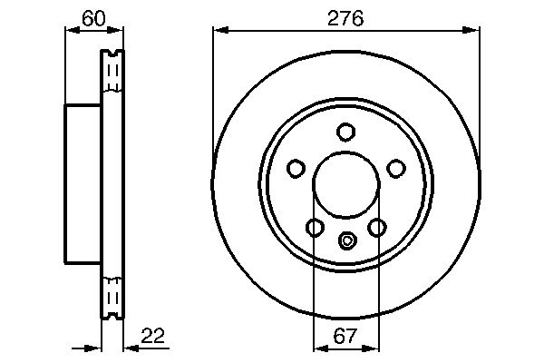 Bosch Remschijven 0 986 479 B53