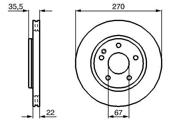 Bosch Remschijven 0 986 479 B67