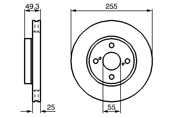 Bosch Remschijven 0 986 479 B70