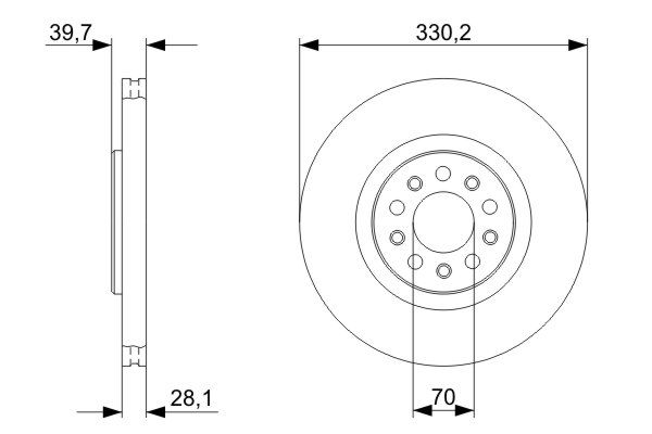 Bosch Remschijven 0 986 479 C82