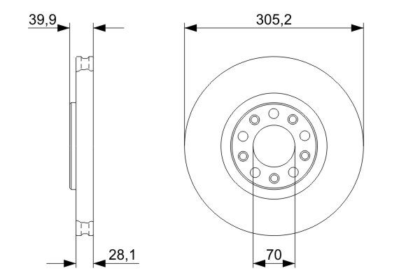 Bosch Remschijven 0 986 479 293