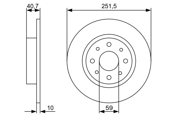Bosch Remschijven 0 986 479 C83