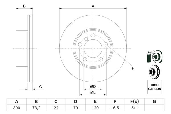 Bosch Remschijven 0 986 479 A18