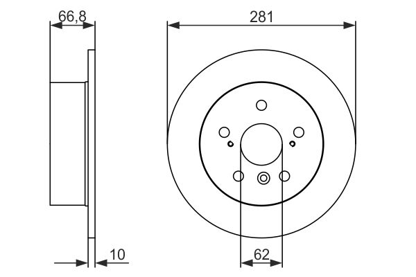 Bosch Remschijven 0 986 479 C21
