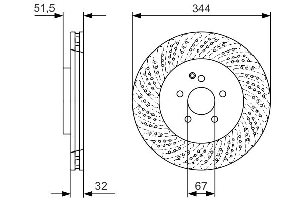 Bosch Remschijven 0 986 479 D07