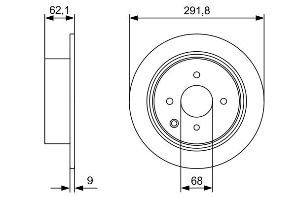Bosch Remschijven 0 986 479 D18