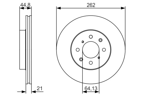 Bosch Remschijven 0 986 479 R80