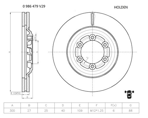 Remschijven Bosch 0 986 479 V29