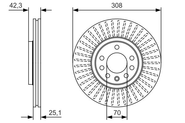 Bosch Remschijven 0 986 479 W59