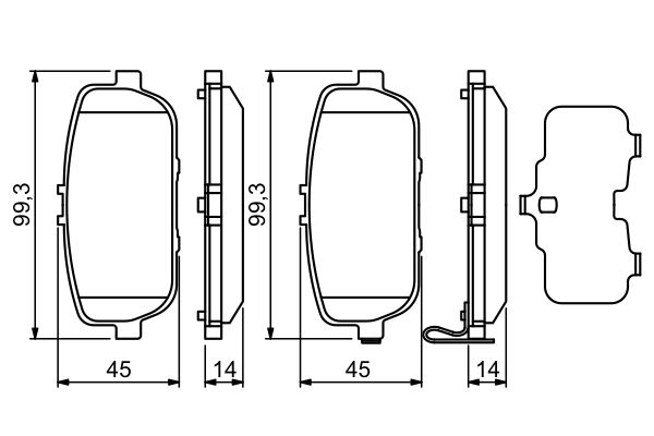 Bosch Remblokset 0 986 494 190