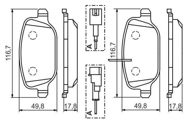 Bosch Remblokset 0 986 494 466