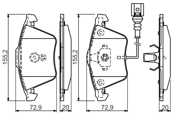 Bosch Remblokset 0 986 494 550