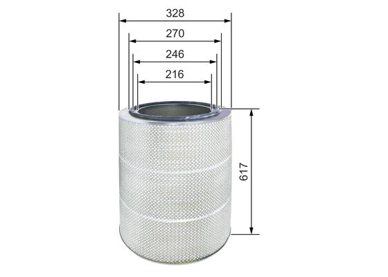 Bosch Luchtfilter 0 986 626 755